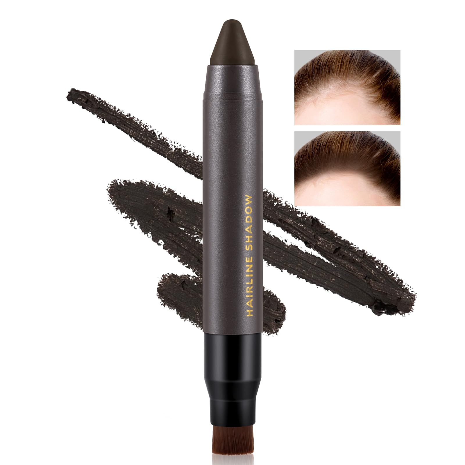 Boobeen Bâton de poudre résistante à l'eau pour racine des cheveux, poudre de dissimulation pour cheveux clairsemés, pou