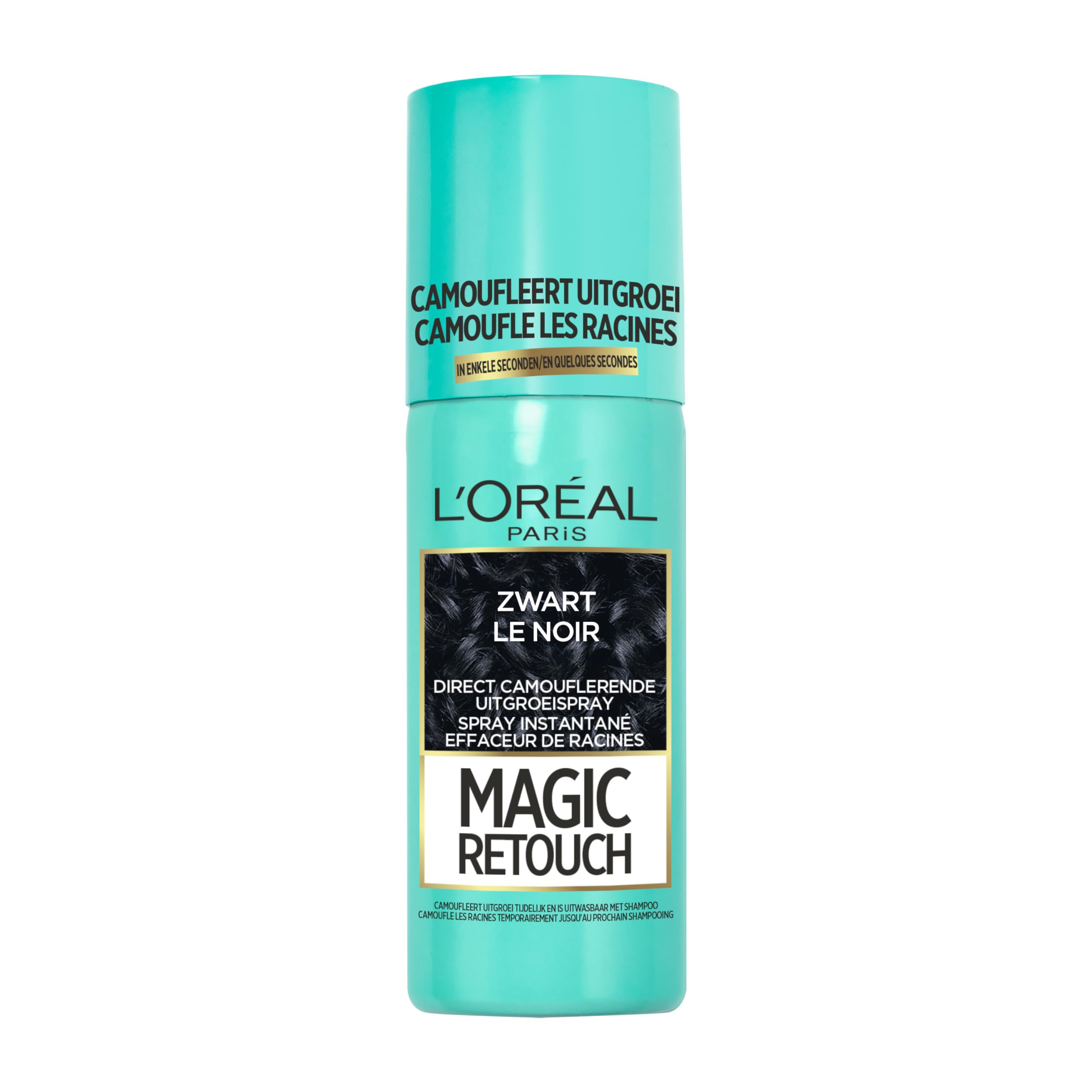 L'Oréal Paris Hair Touch Up Spray - Instant Cover for Grey Hair, Non-Dyed Temporary Color 75ml